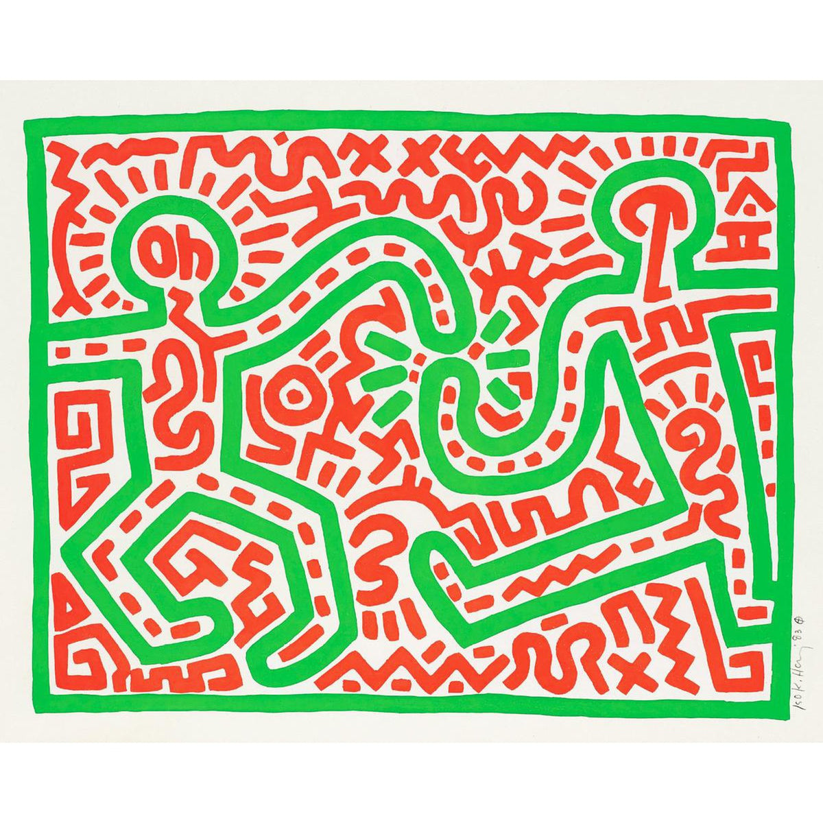 Keith Haring, Untitled 1983, 1983