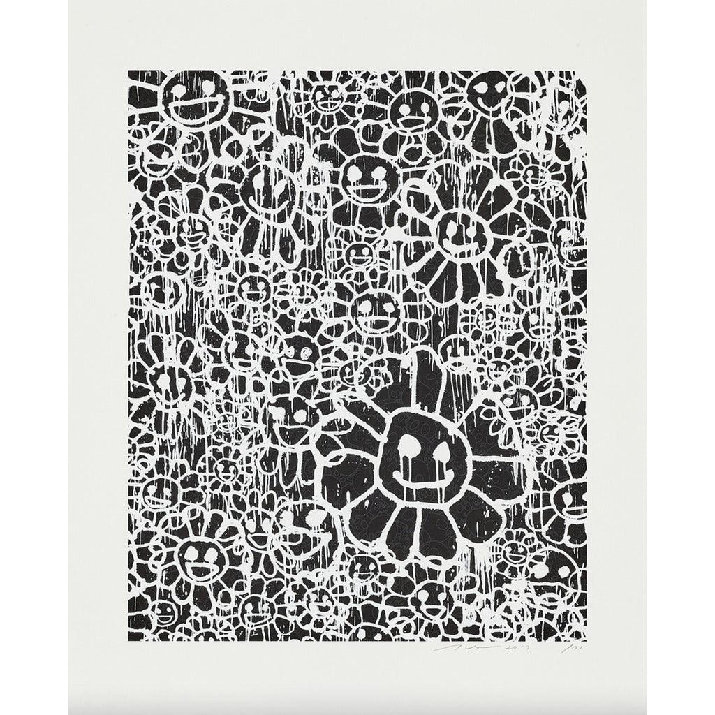 Takashi Murakami, MADSAKI Flowers B Black (working title), 2017, 2017