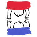 Keith Haring, The Story Of Red And Blue 15, 1989