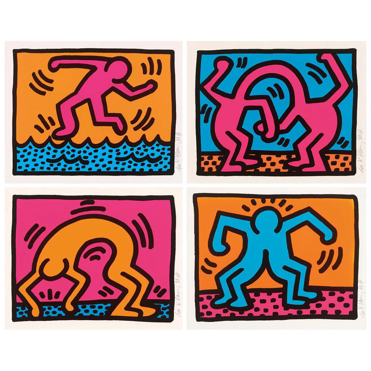 Keith Haring, Pop Shop II (complete set), 1988
