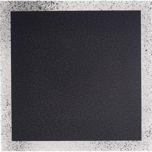 Takashi Murakami - Black Flowers Square (TM/KK For BLM), 2020