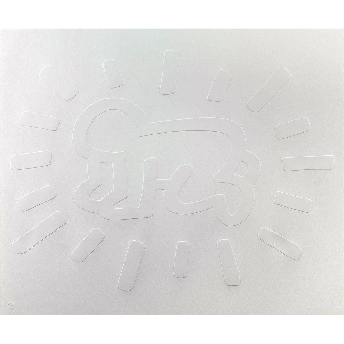 Keith Haring, Radiant Baby (white), 1990