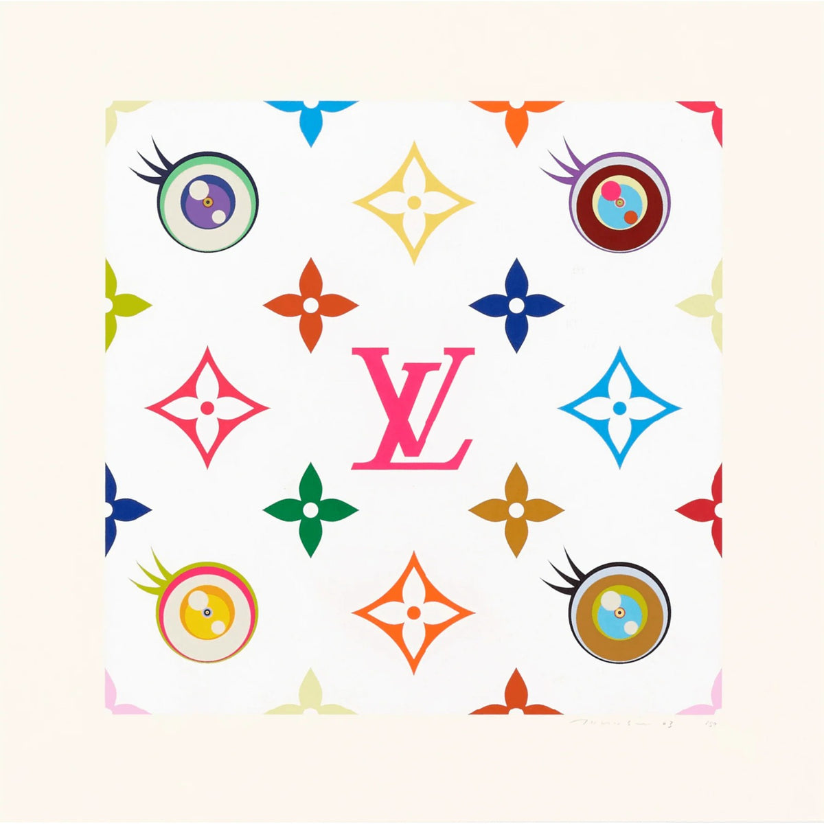 Takashi Murakami, Eye Love SUPERFLAT < Pink >, 2003, 2003