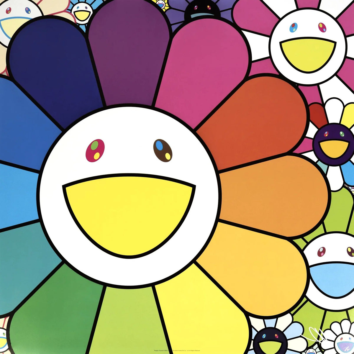 Takashi Murakami, Poppin’ Flowers, 2025, 2025