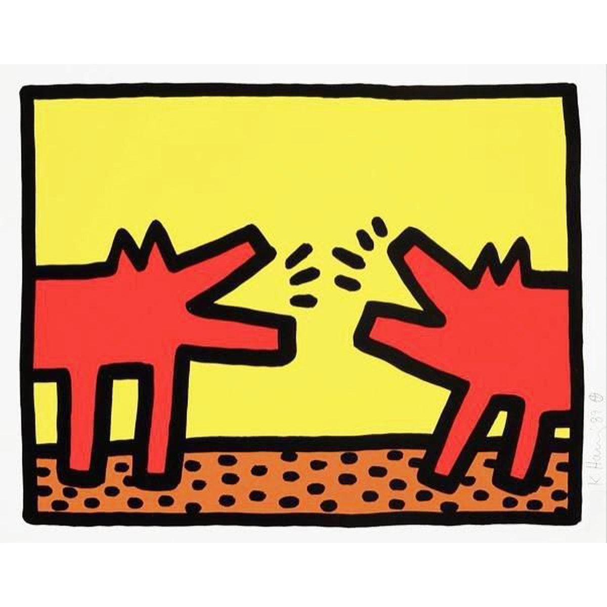 Keith Haring, Pop Shop IV, Plate IV, 1989