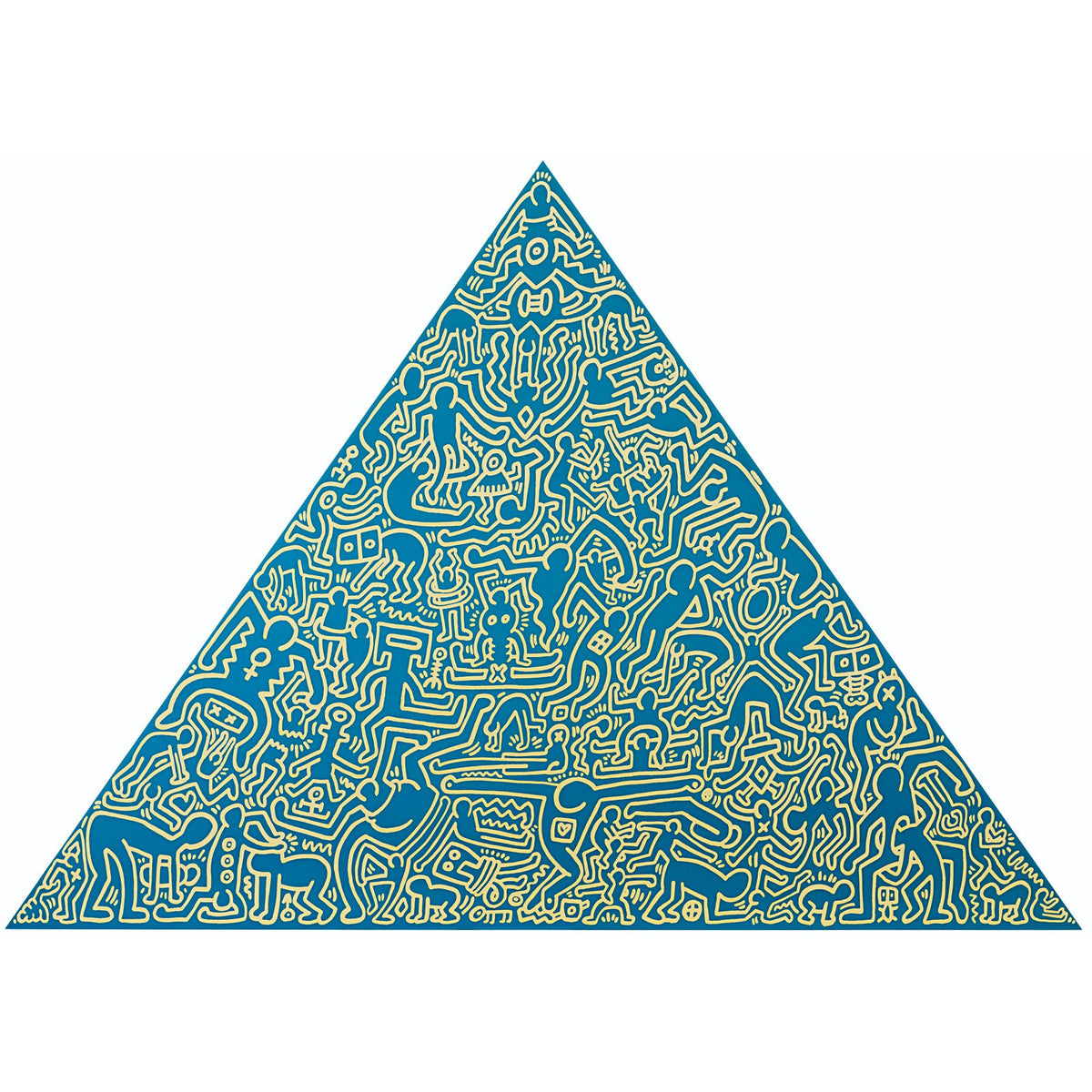 Keith Haring, Pyramid (blue II), 1989