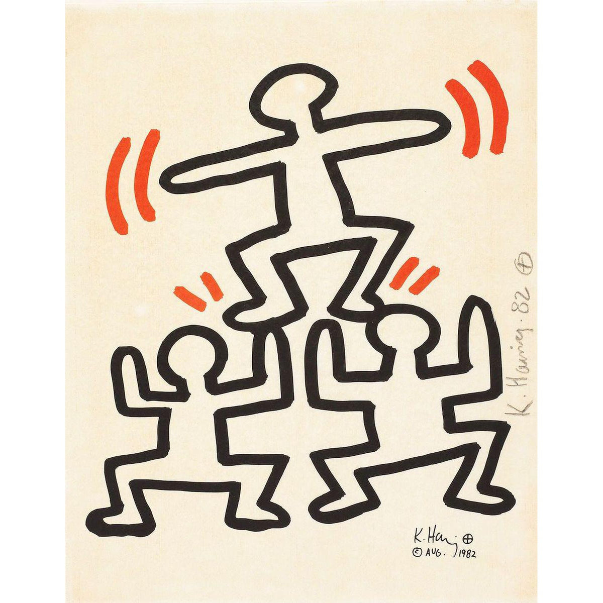 Keith Haring, Bayer Suite 4, 1982