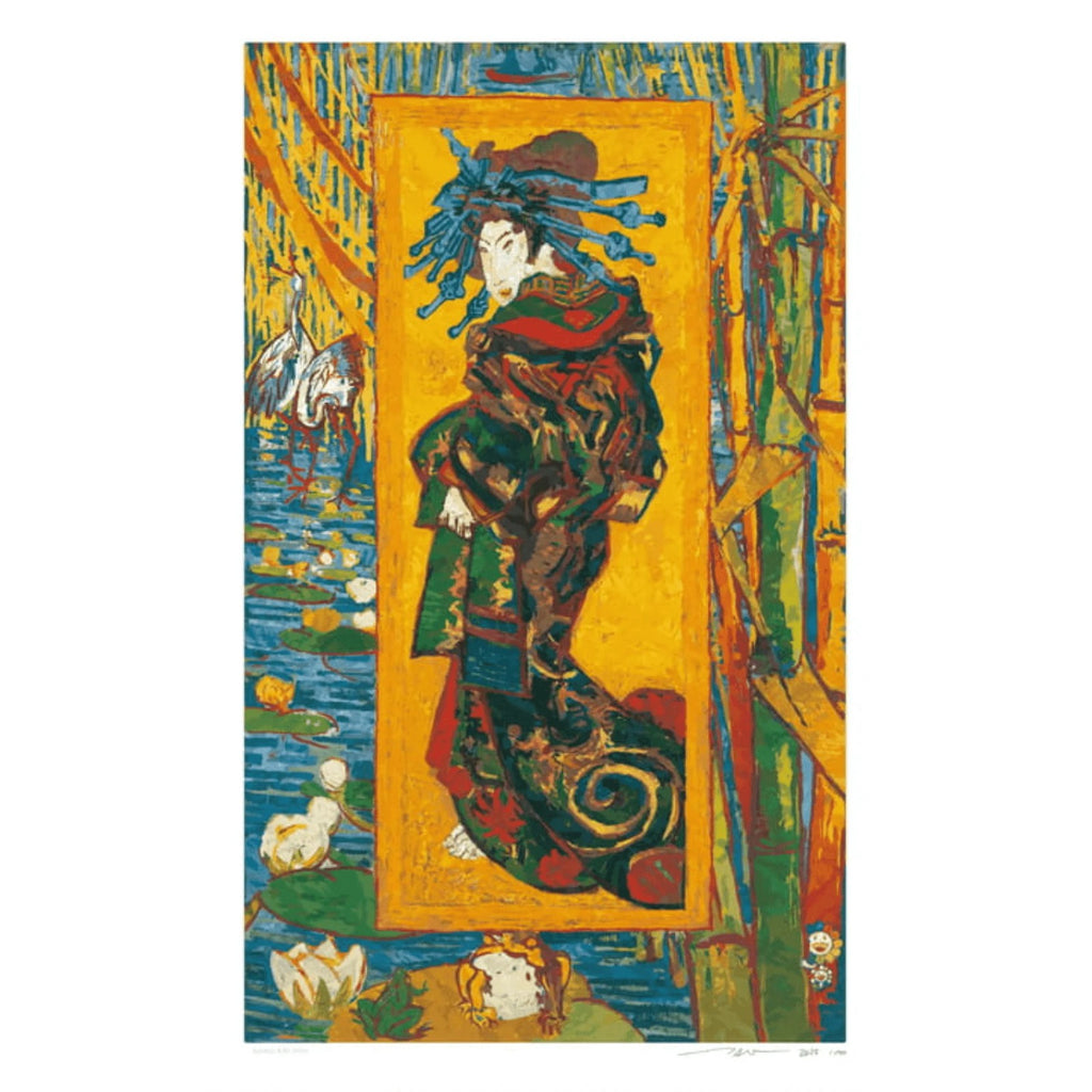 Takashi Murakami, Vincent Van Gogh's "Courtesan (after Keisai Eisen)" The Flower Parent and Child Are Peaking in Too, 2025, 2025