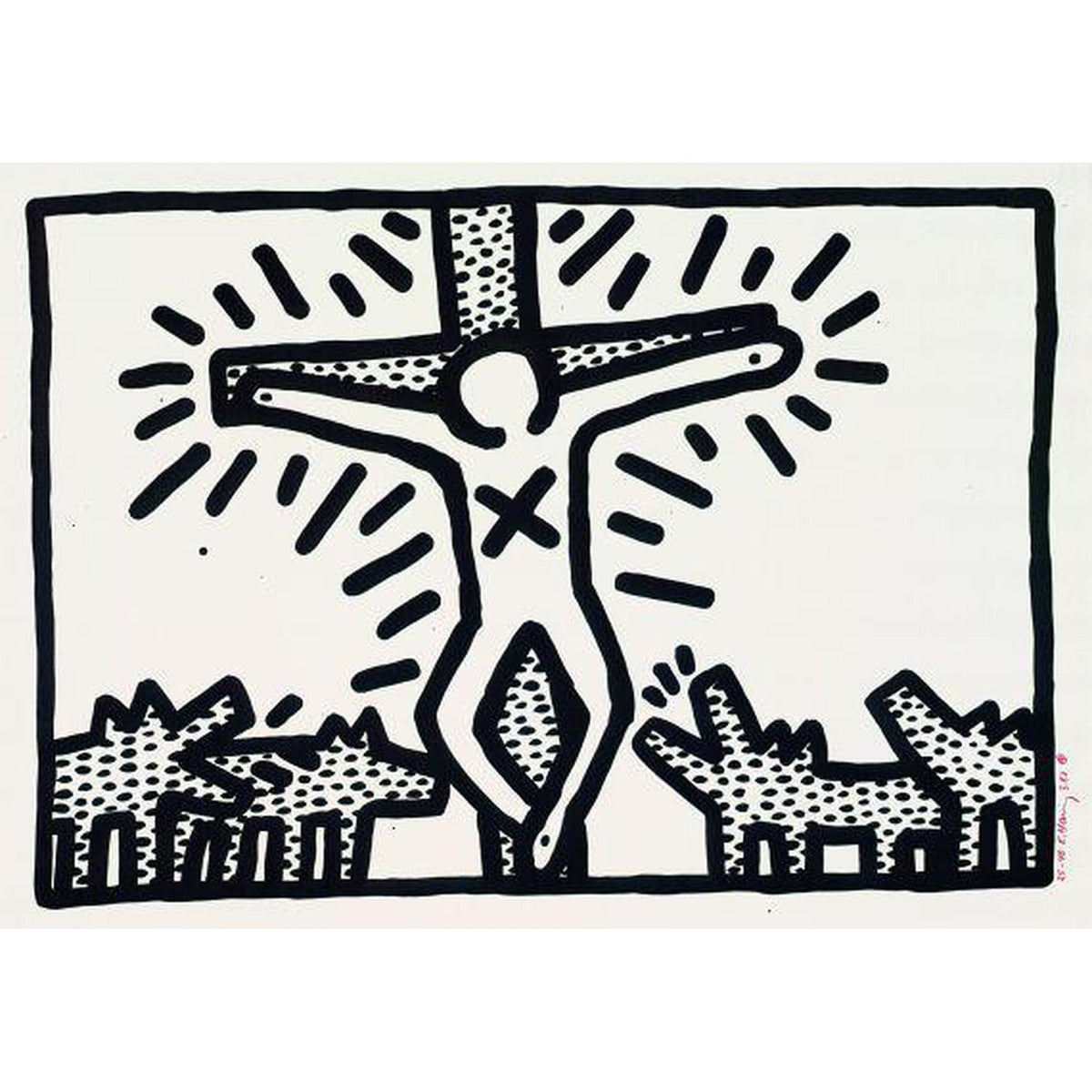 Keith Haring, Plate III, Untitled 1 - 6, 1982