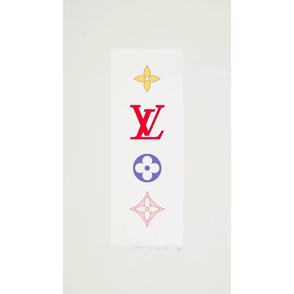 Takashi Murakami, SUPERFLAT Colorful Monogram < White >, 2003, 2003