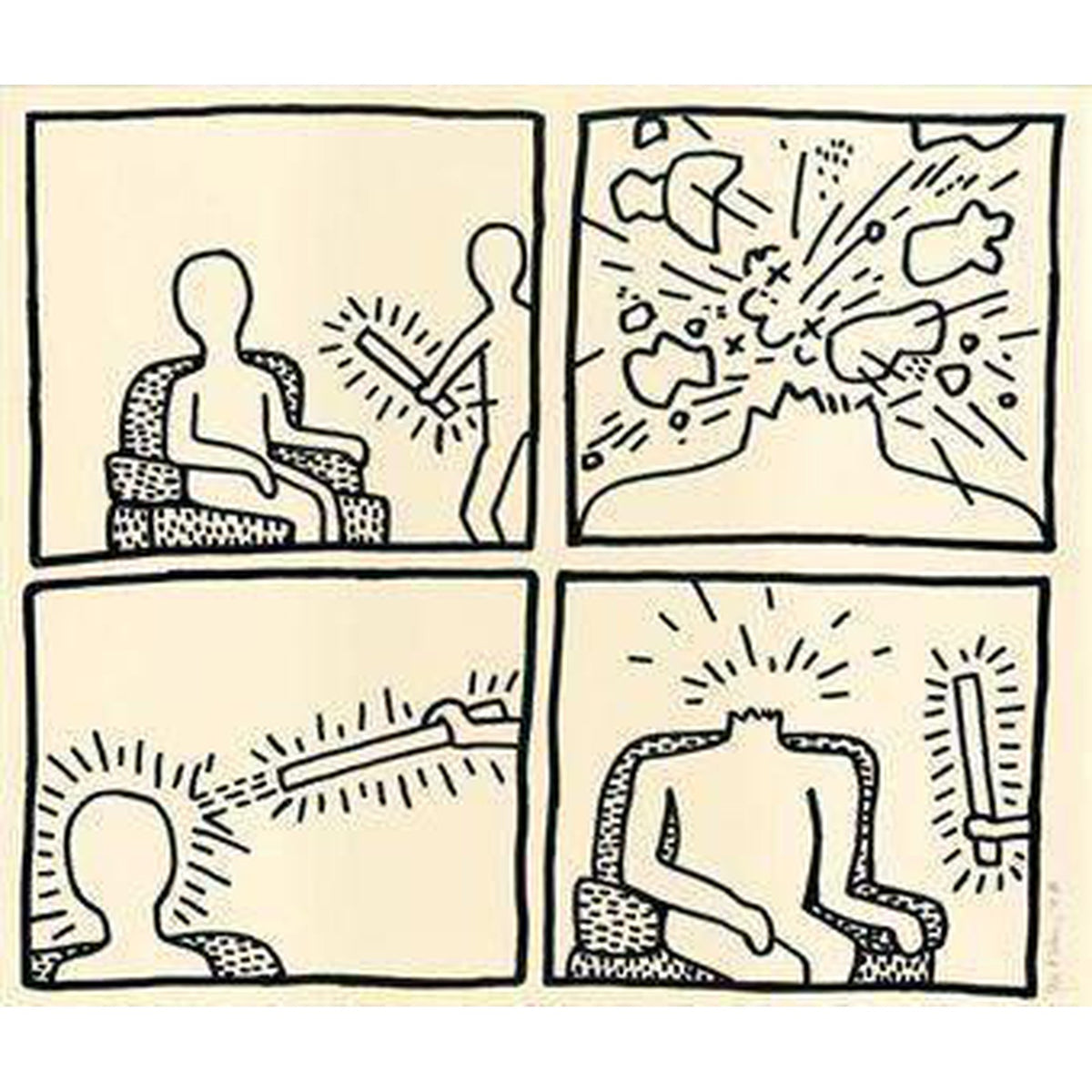 Keith Haring, The Blueprint Drawings 14, 1990