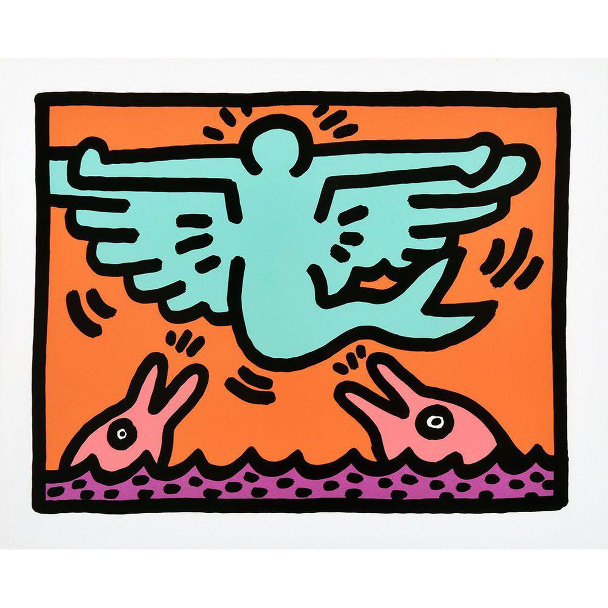 Keith Haring, Pop Shop V, Plate III, 1989