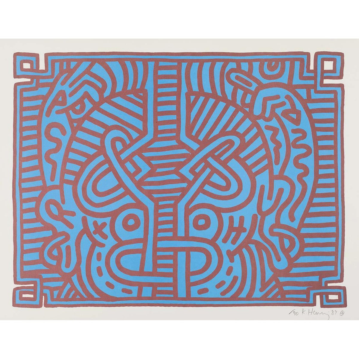 Keith Haring, Chocolate Buddha 1, 1989