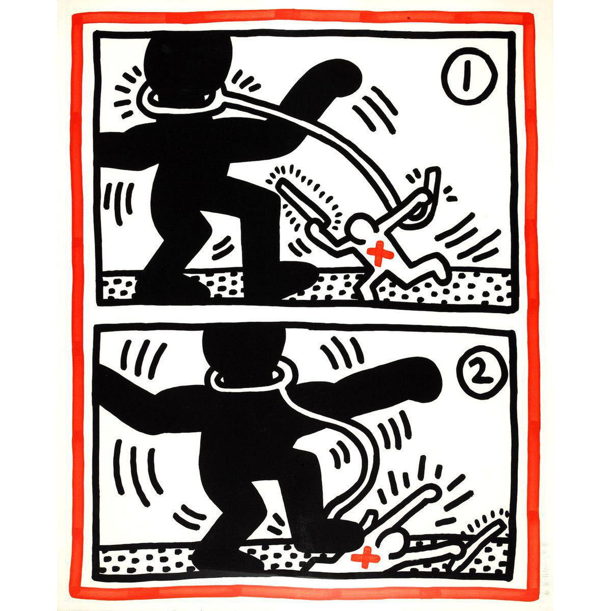 Keith Haring, Free South Africa 3, 1985