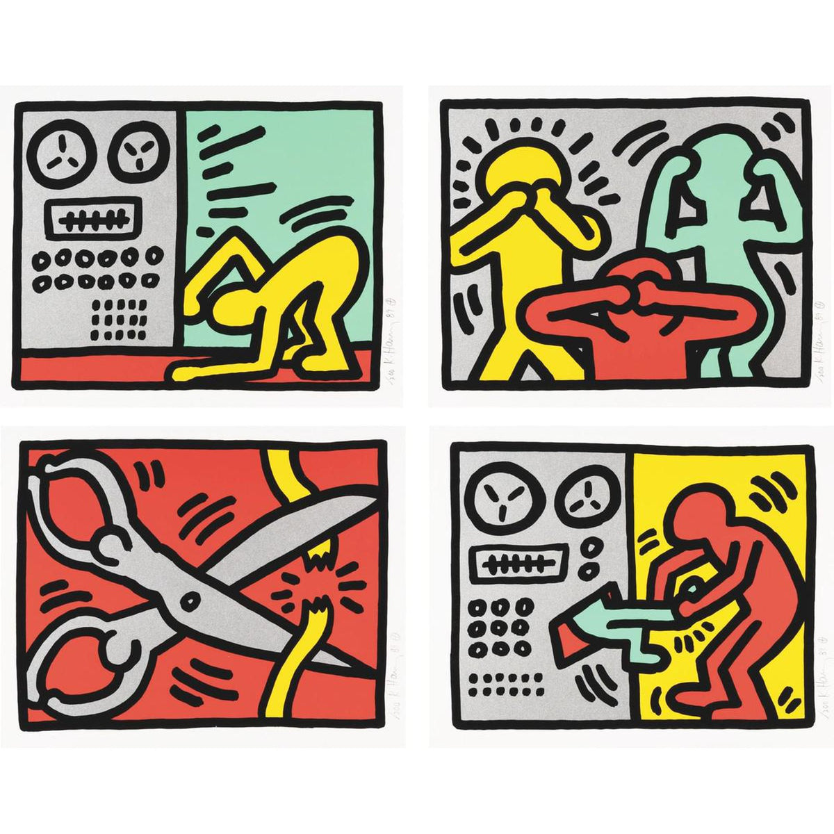 Keith Haring, Pop Shop III (complete set), 1989