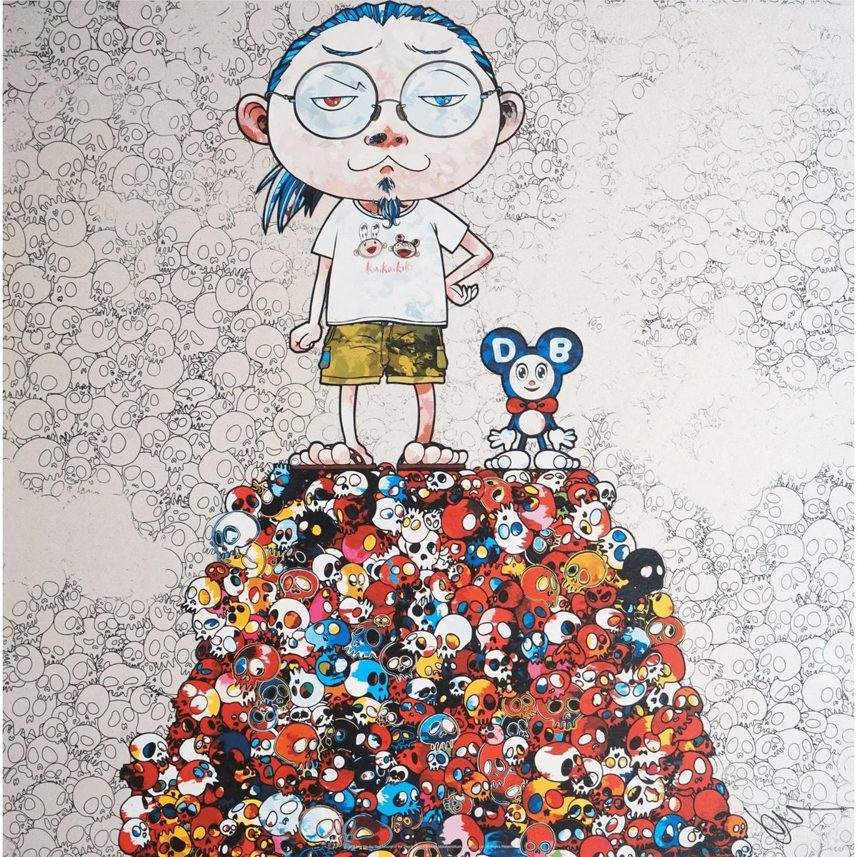Takashi Murakami, DOB & Me: On the Red Mound of the Dead, 2013, 2013