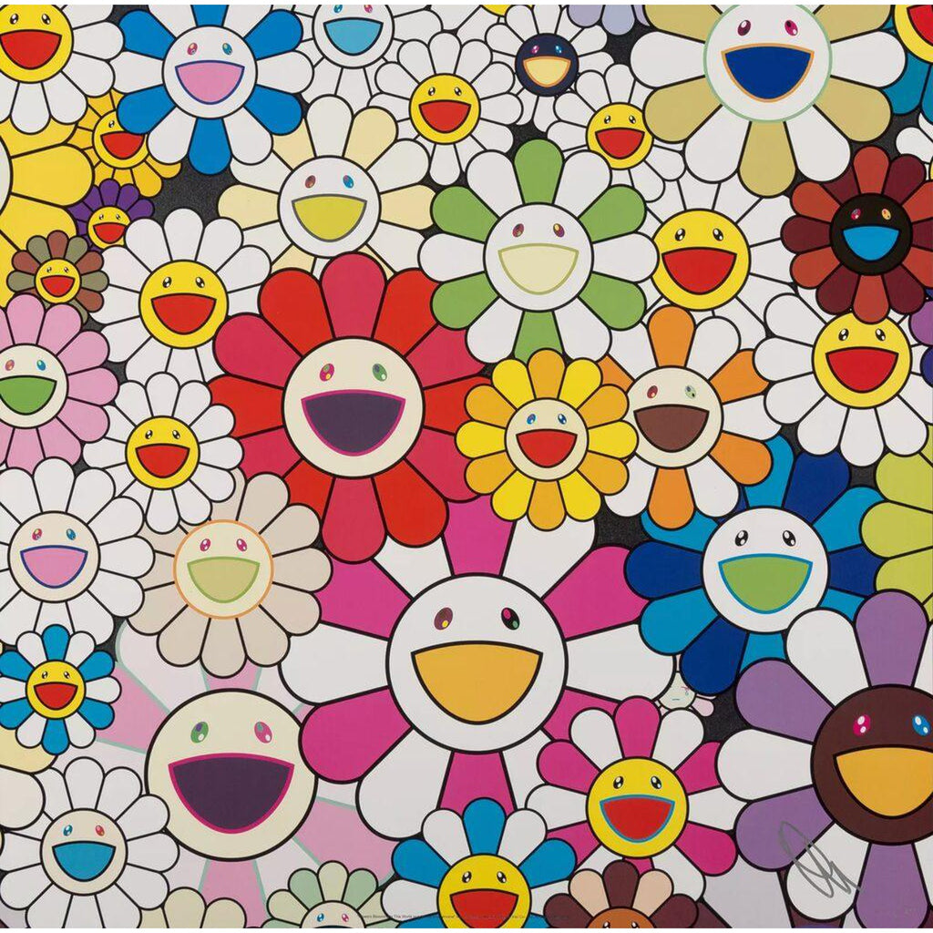 Takashi Murakami, Flowers Blooming in this World and the Land of Nirvana 1, 2013, 2013