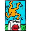 Keith Haring, Lucky Strike (blue), 1987