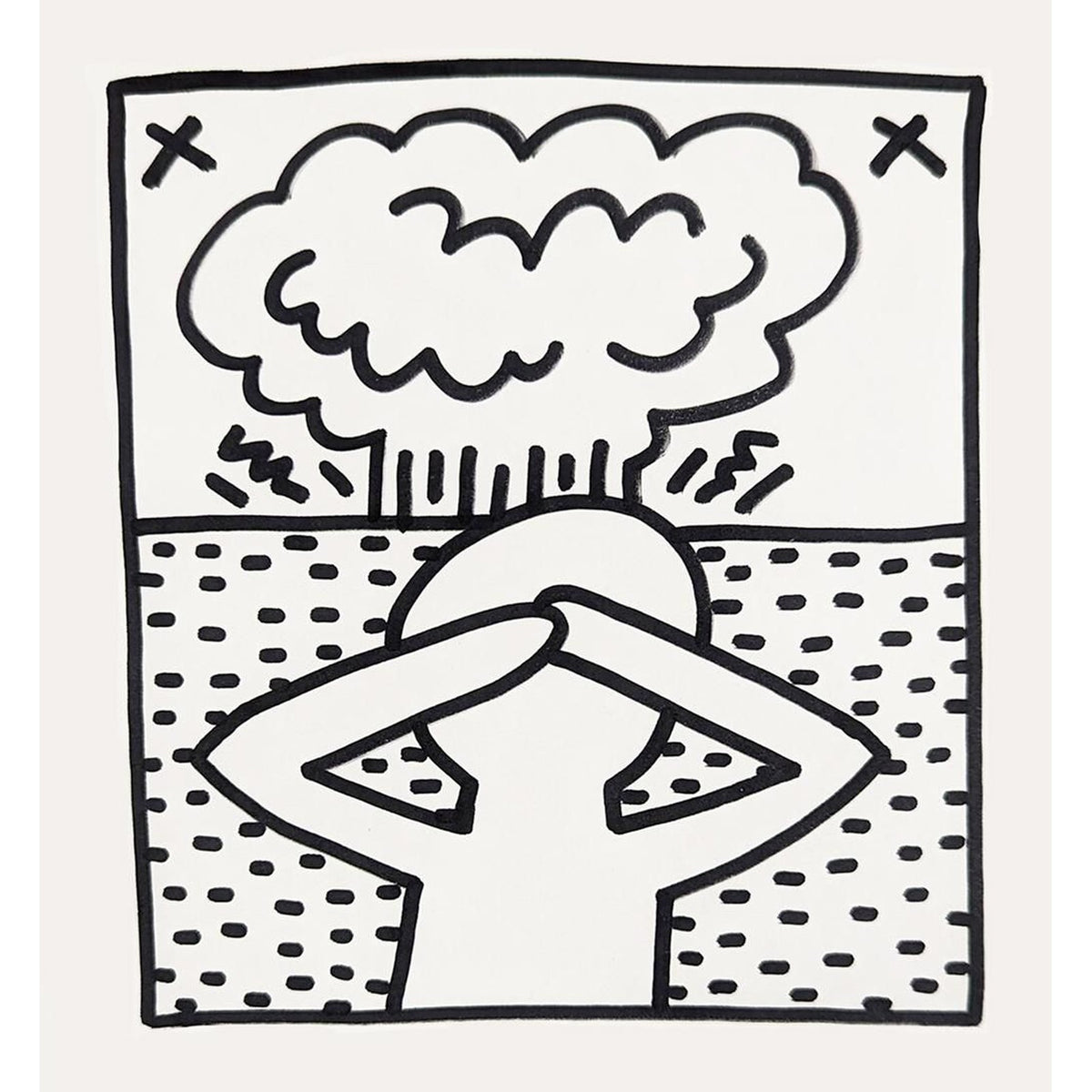 Keith Haring, Drawings For Atomic Book III, 1983