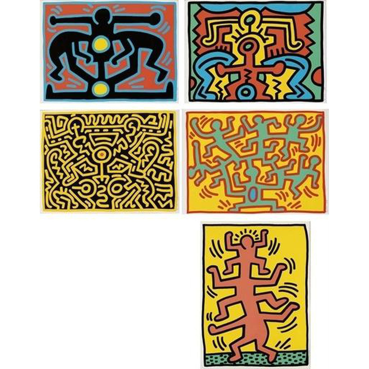 Keith Haring, Growing (complete set), 1988