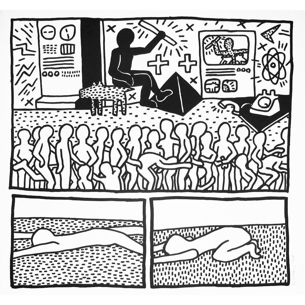 Keith Haring, The Blueprint Drawings 15, 1990