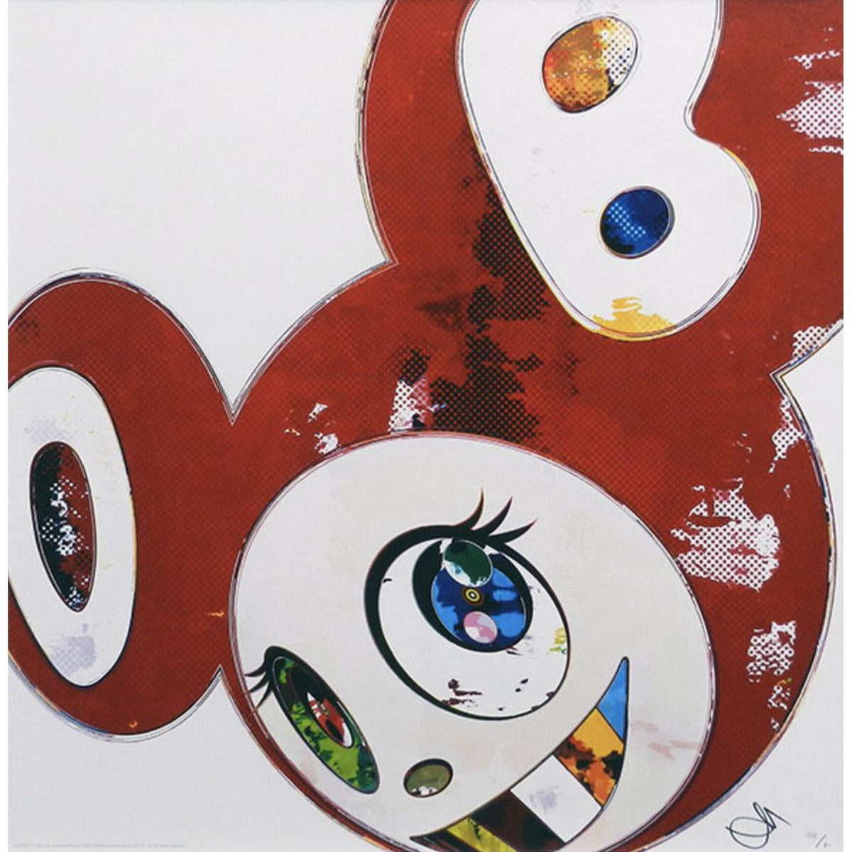 Takashi Murakami, And Then x 6 (Red: The Superflat Method), 2013, 2013