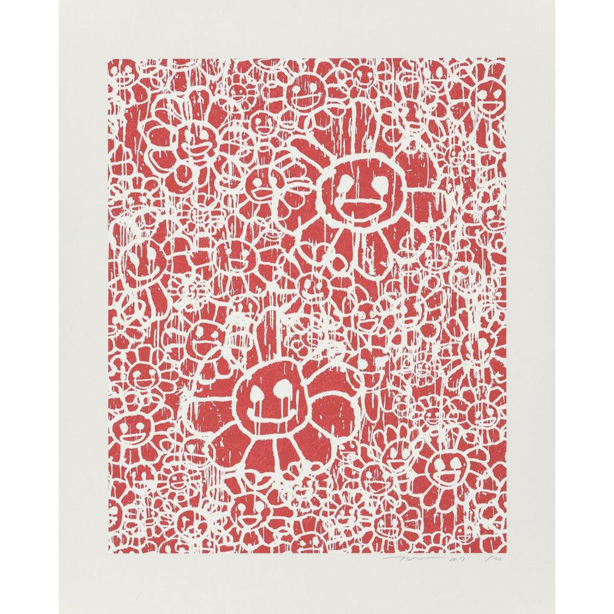 Takashi Murakami, MADSAKI Flowers A Red (working title), 2017, 2017