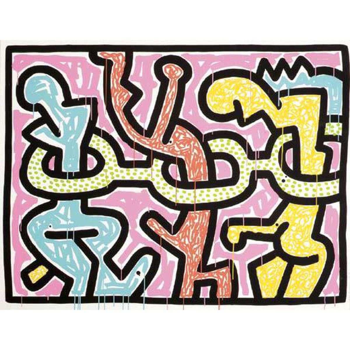 Keith Haring, Flowers II, 1990