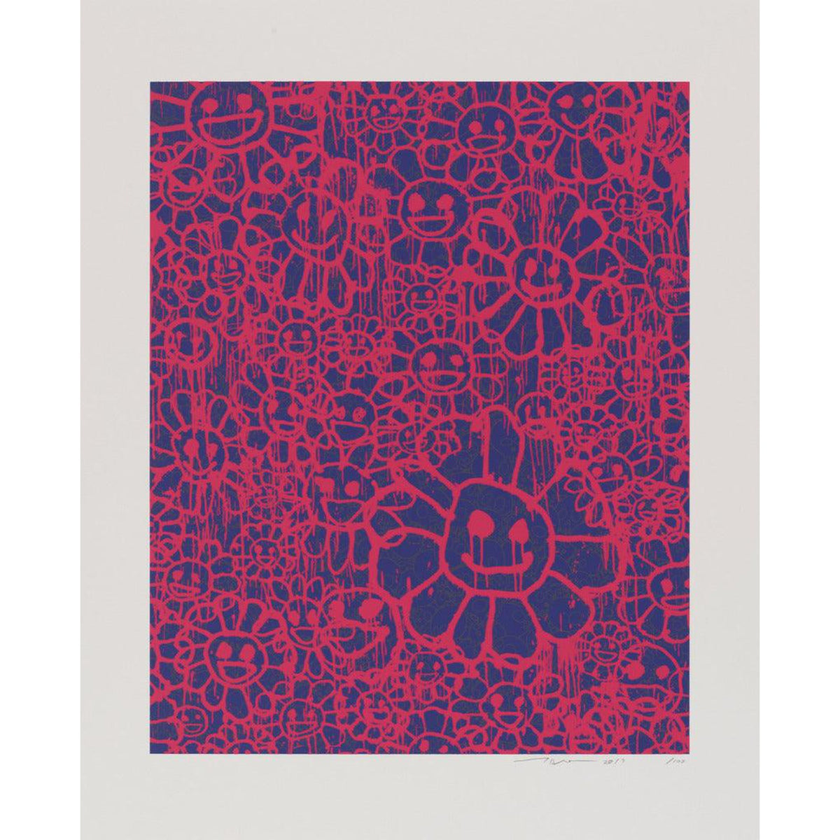 Takashi Murakami, MADSAKI Flowers B Pink (working title), 2017, 2017