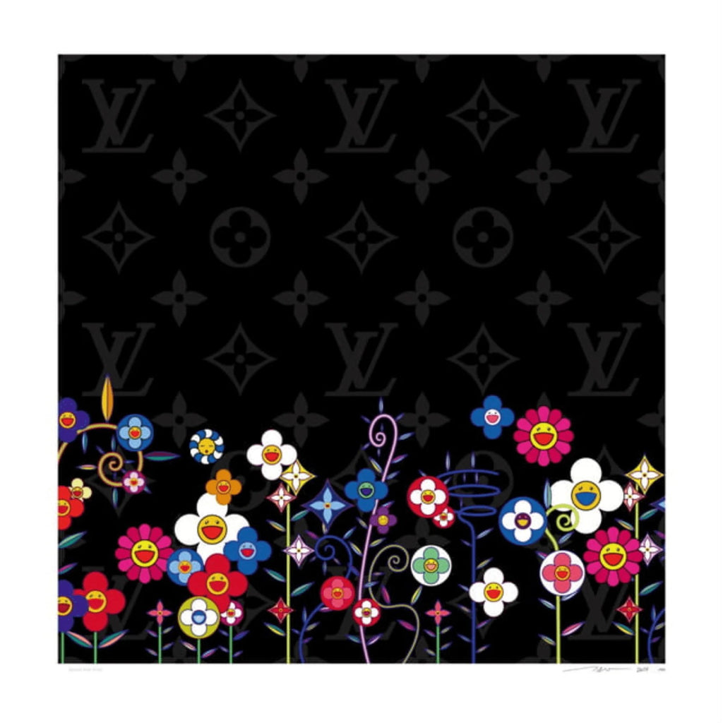 Takashi Murakami, LV Flower Garden Black, 2025, 2025