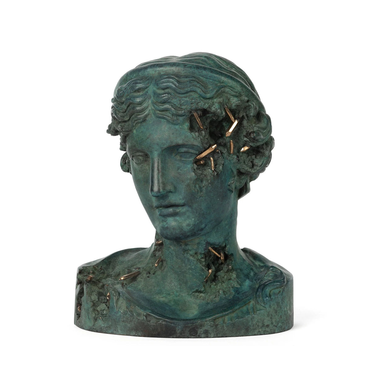 Daniel Arsham, Bronze Eroded Melpomene