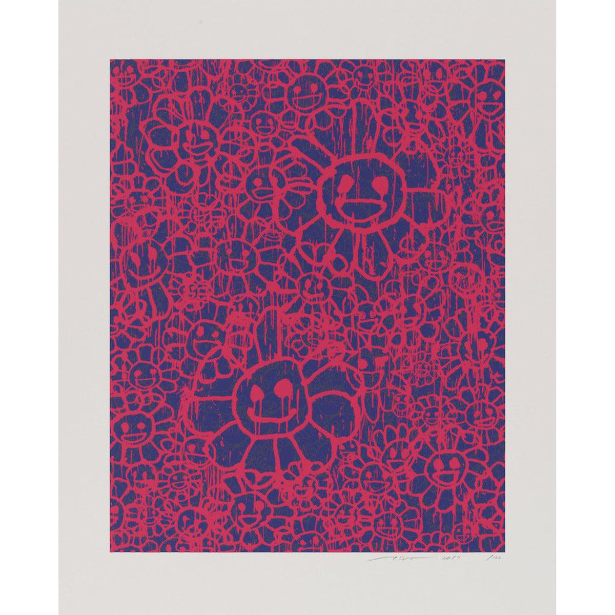 Takashi Murakami, MADSAKI Flowers A Pink (working title), 2017, 2017