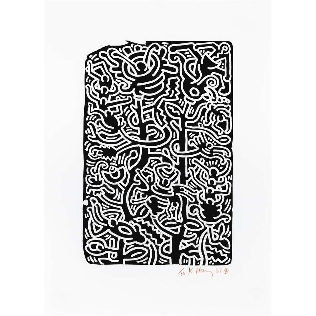 Keith Haring, Stones 4, 1989