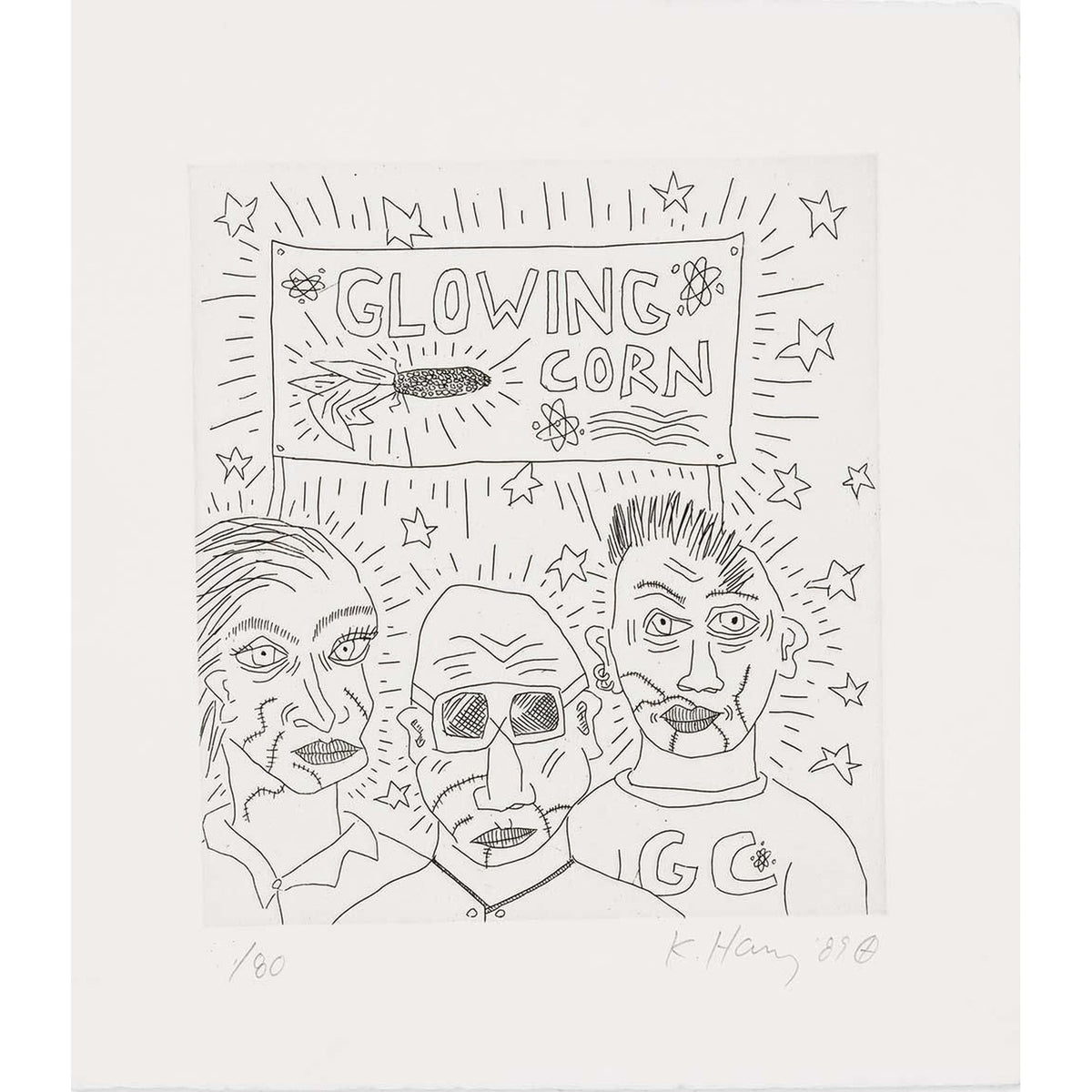 Keith Haring, The Valley Page 15, 1989