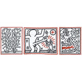 Keith Haring, Three Lithographs (complete set), 1985