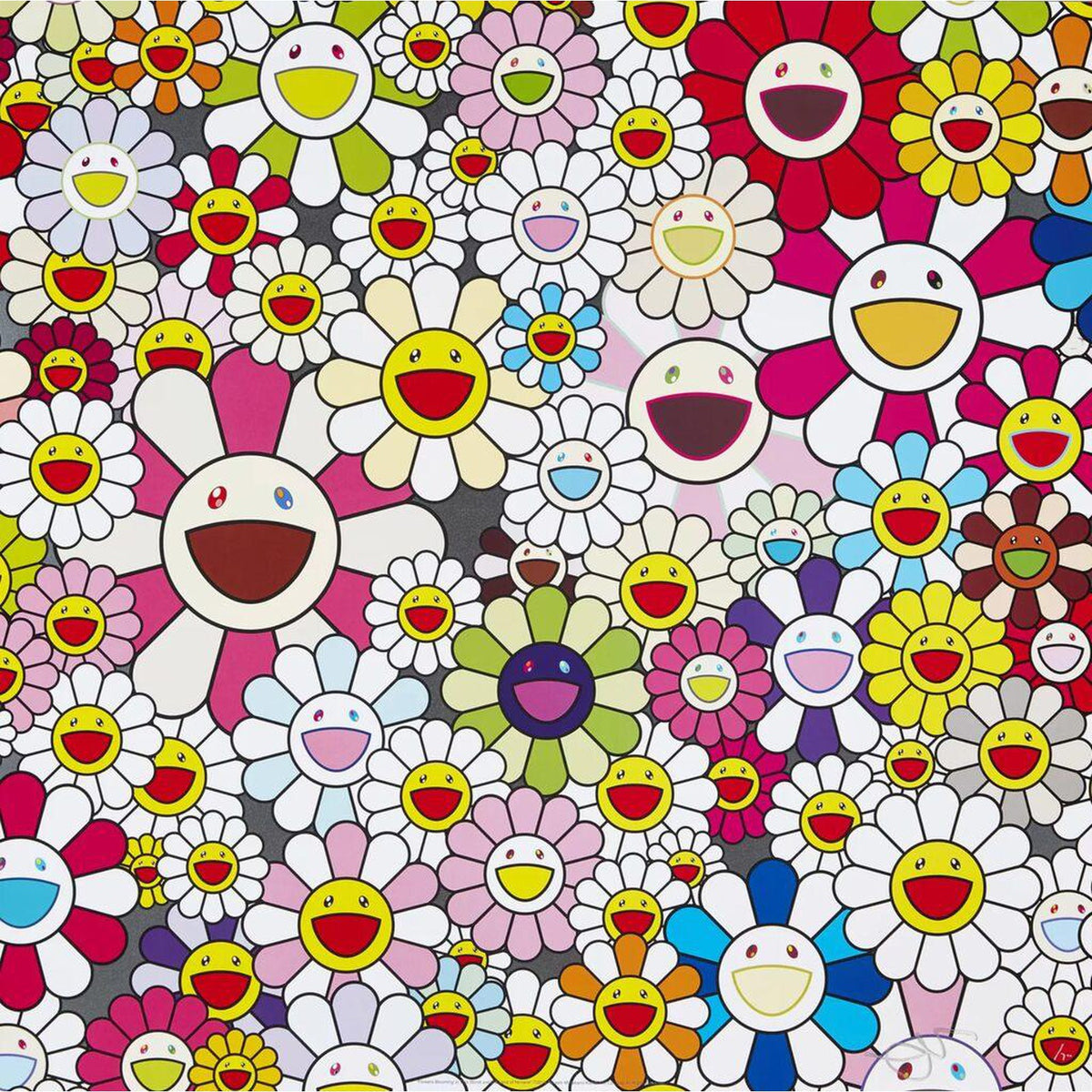 Takashi Murakami, Flowers Blooming in this World and the Land of Nirvana 2, 2013, 2013