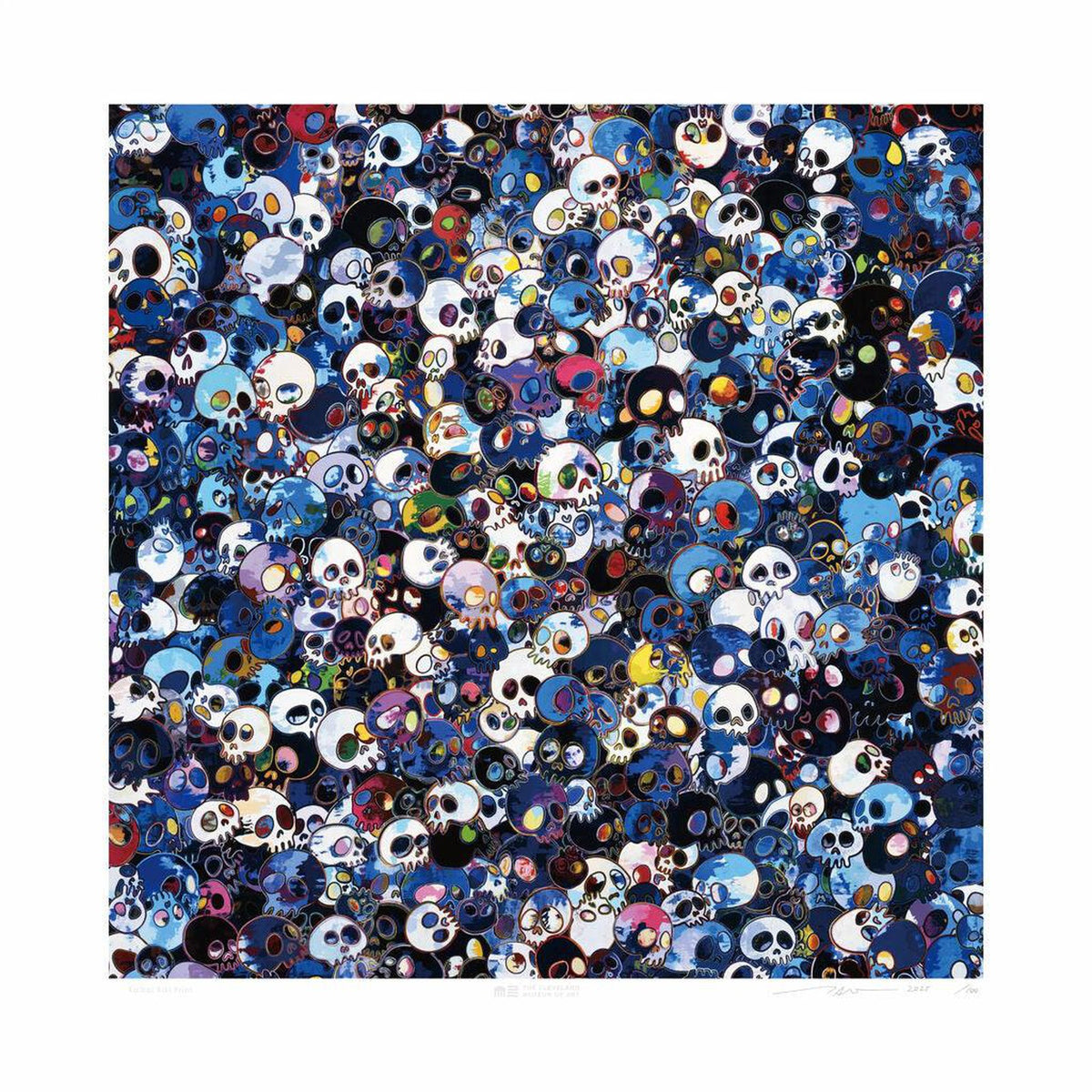 Takashi Murakami, Blue Skulls, 2025, 2025