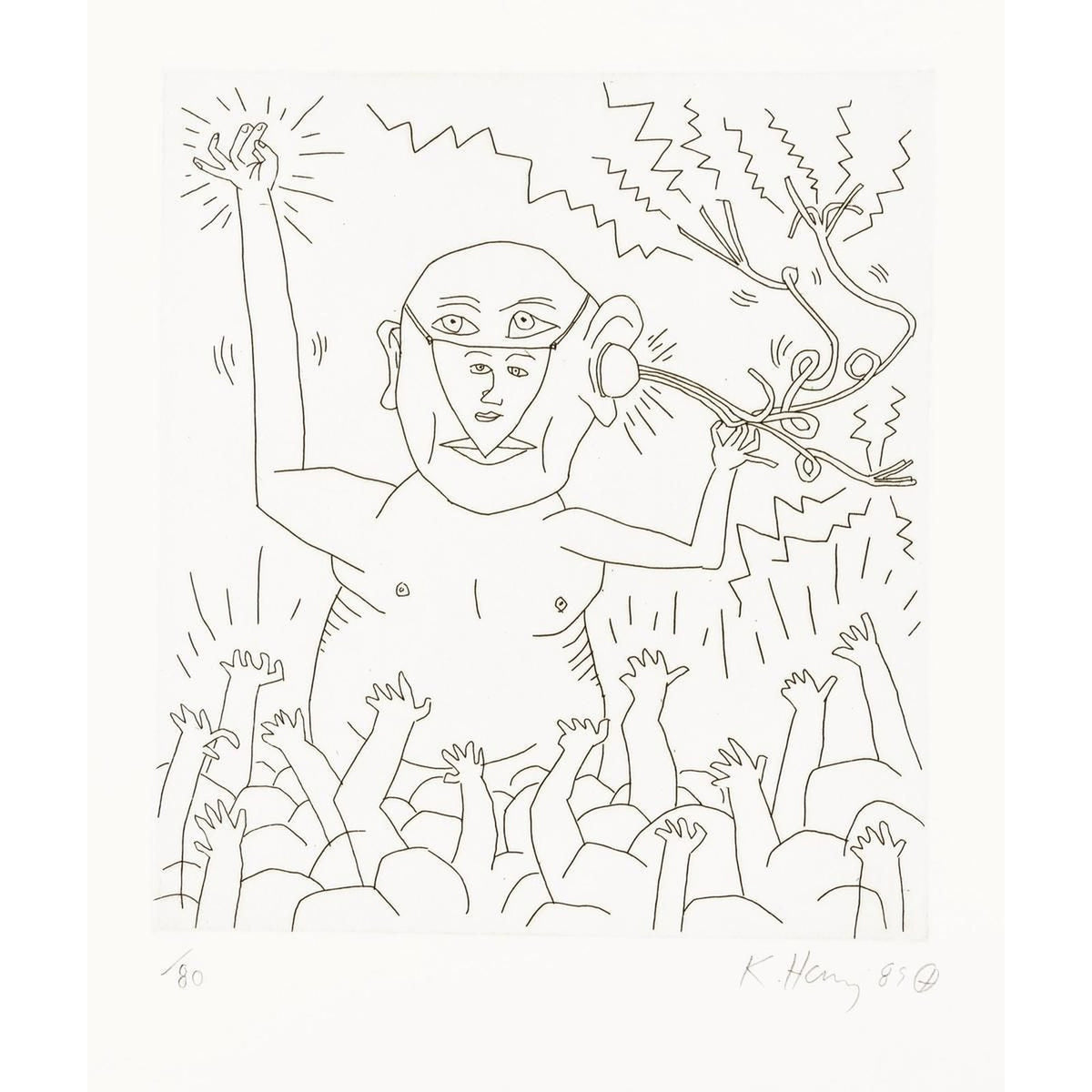 Keith Haring, The Valley Page 11, 1989