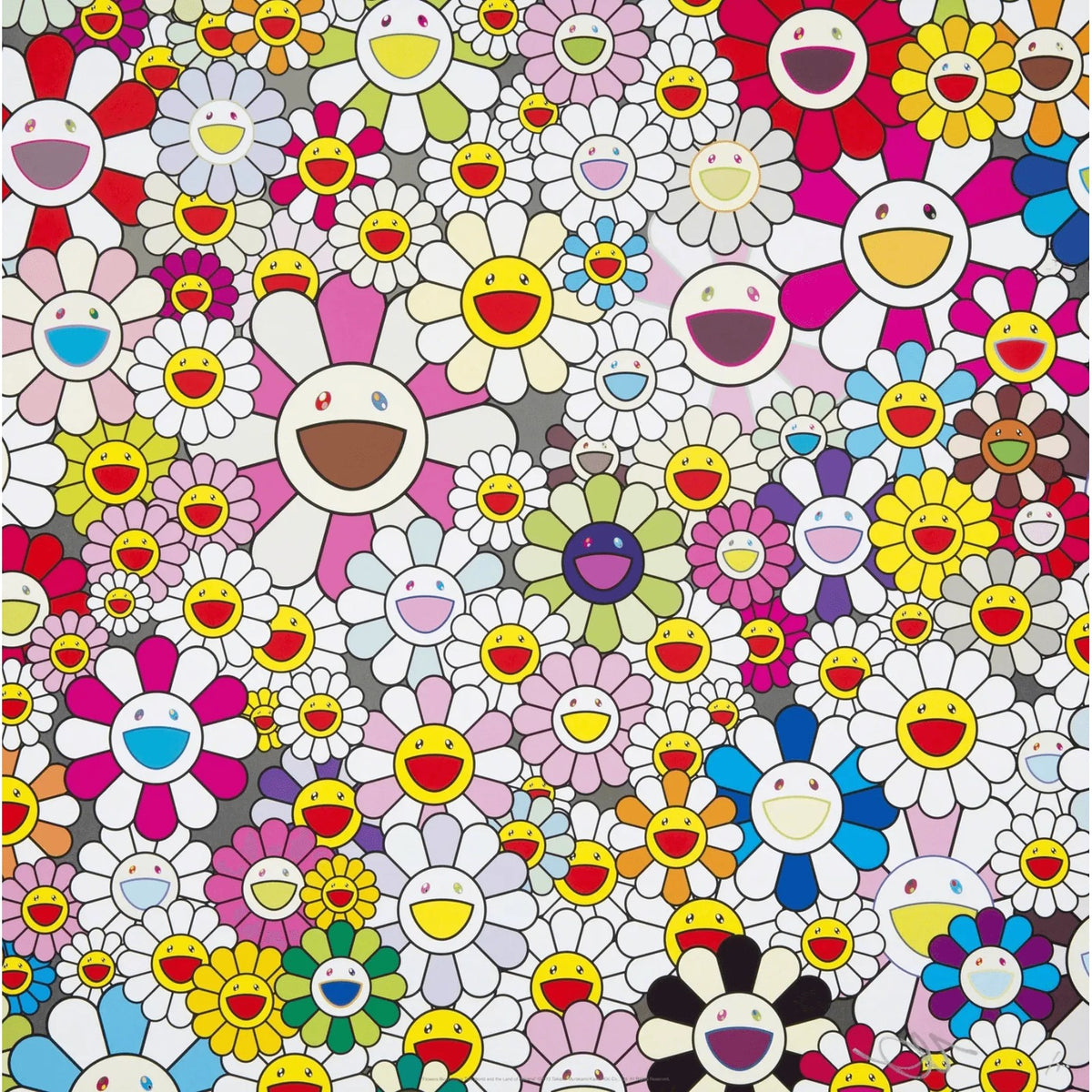Takashi Murakami, Flowers Blooming in this World and the Land of Nirvana 3, 2013, 2013