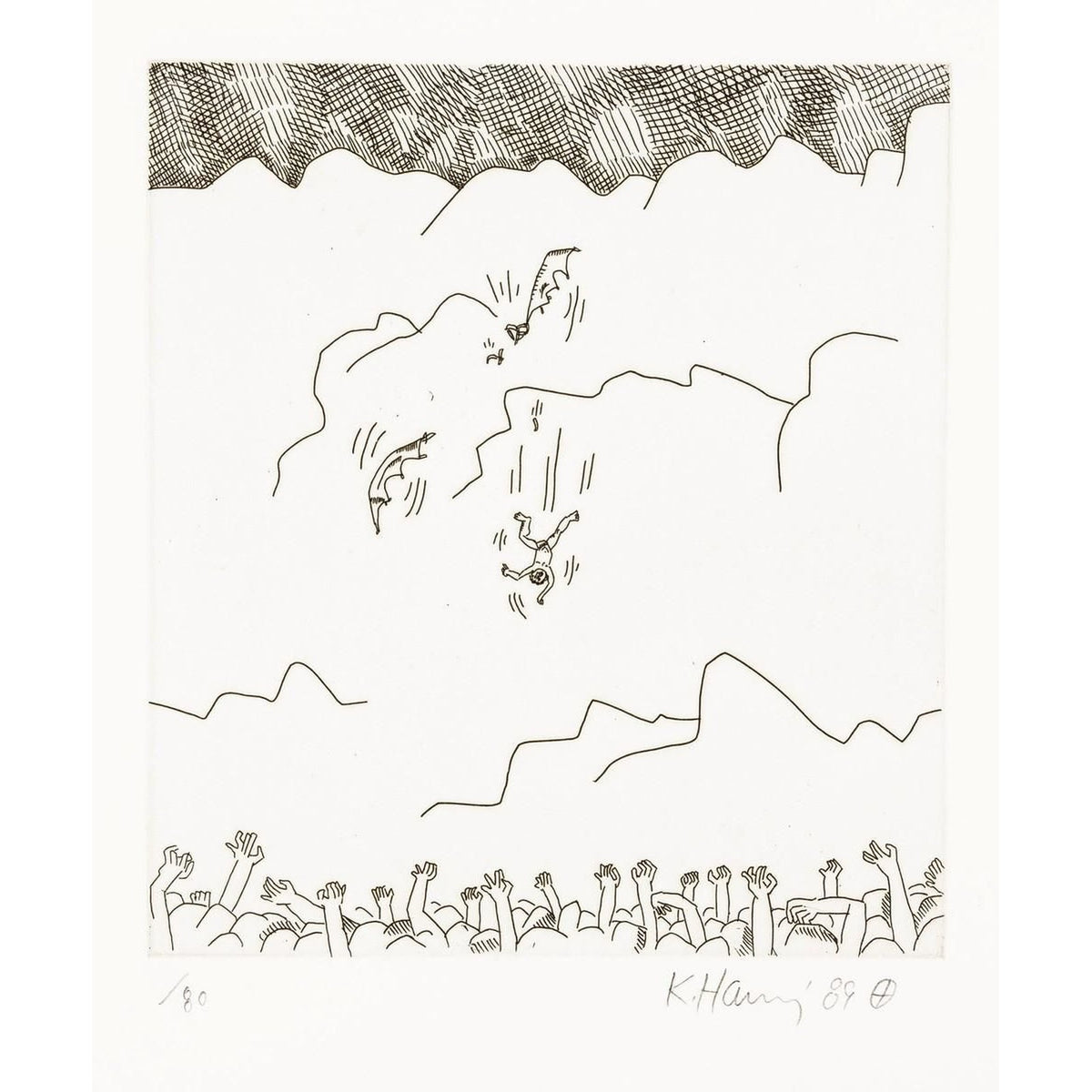 Keith Haring, The Valley Page 4, 1989