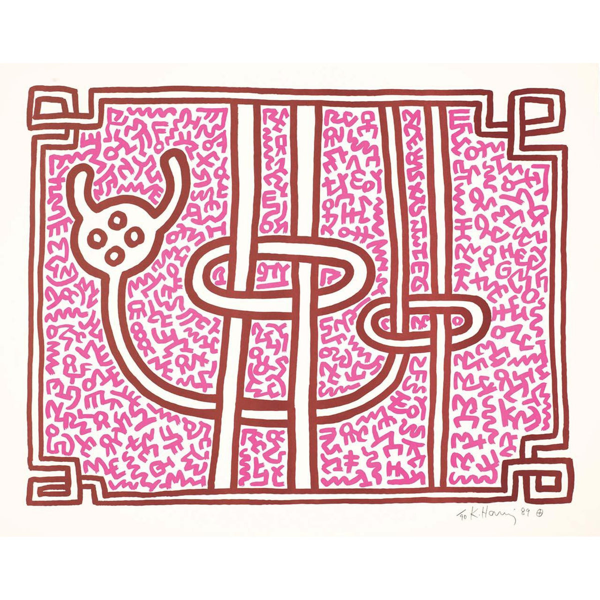 Keith Haring, Chocolate Buddha 3, 1989