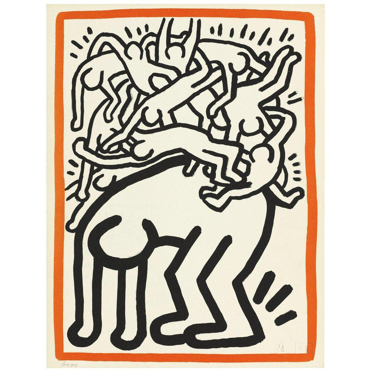 Keith Haring, Fight Aids Worldwide, 1990