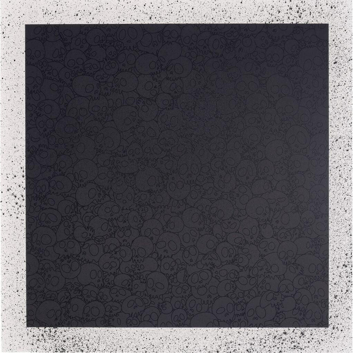 Takashi Murakami, Black Skulls Square (TM/KK For BLM), 2020, 2020