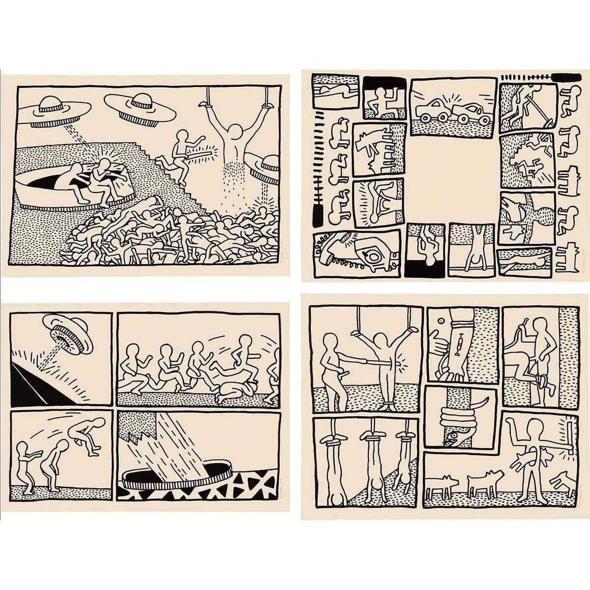 Keith Haring, The Blueprint Drawings (complete set), 1990