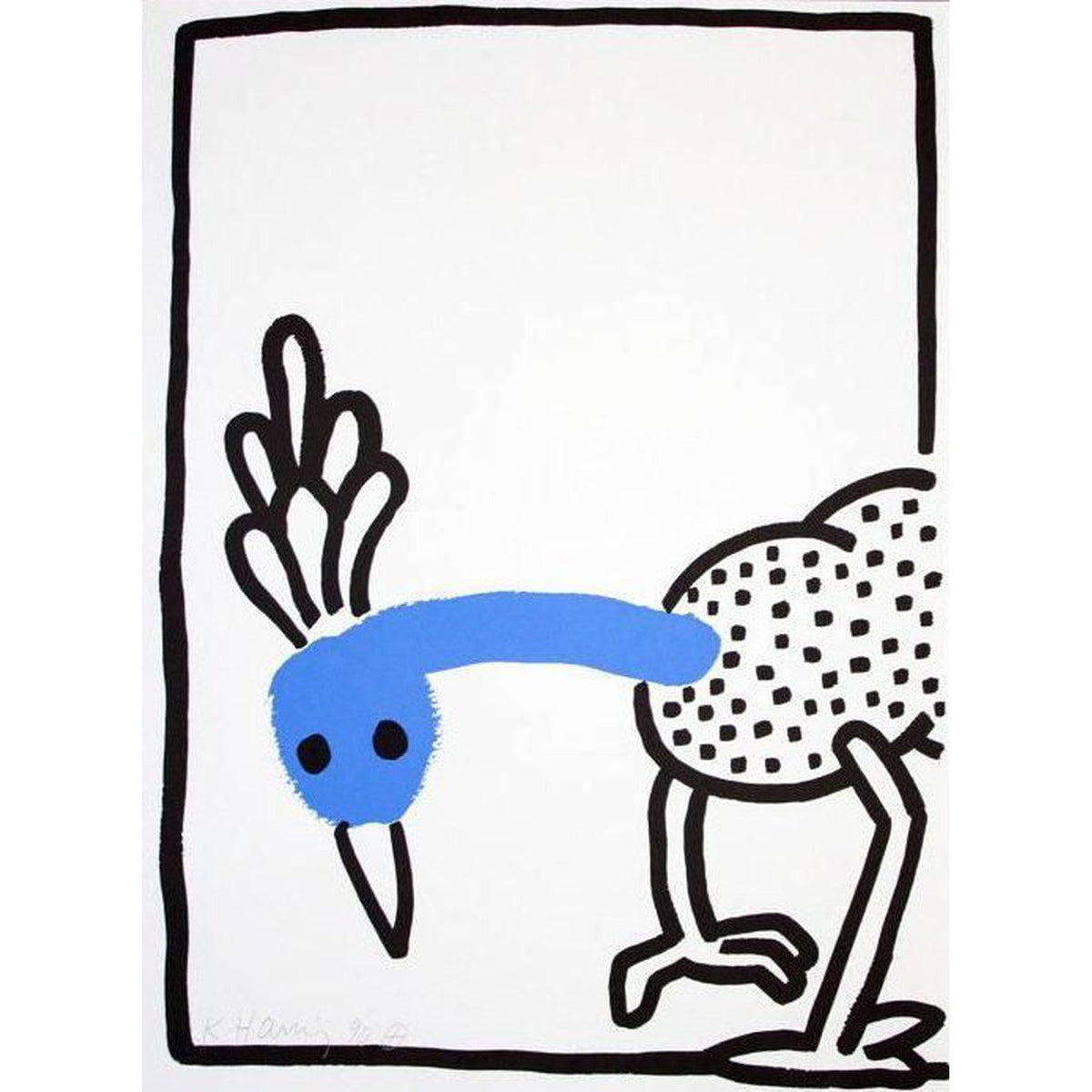 Keith Haring, The Story Of Red And Blue 8, 1989