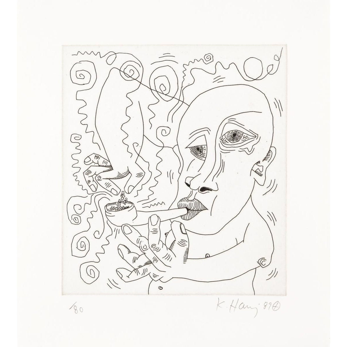 Keith Haring, The Valley Page 6, 1989