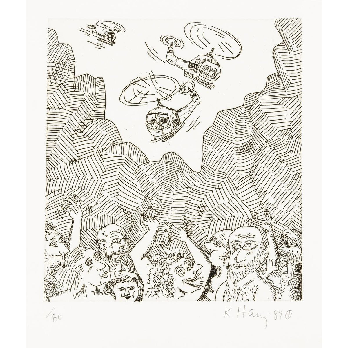 Keith Haring, The Valley Page 12, 1989