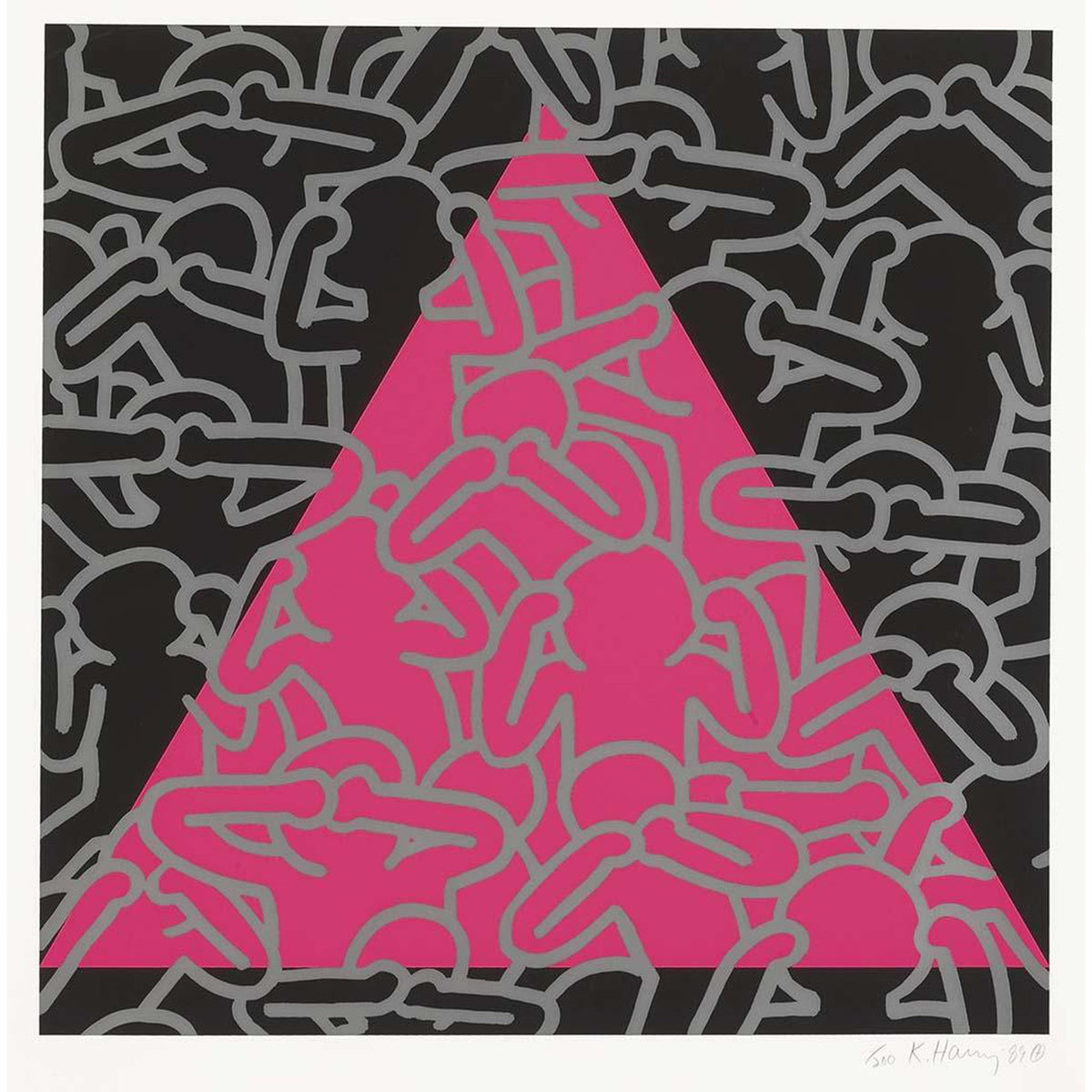 Keith Haring, Silence Equals Death, 1989
