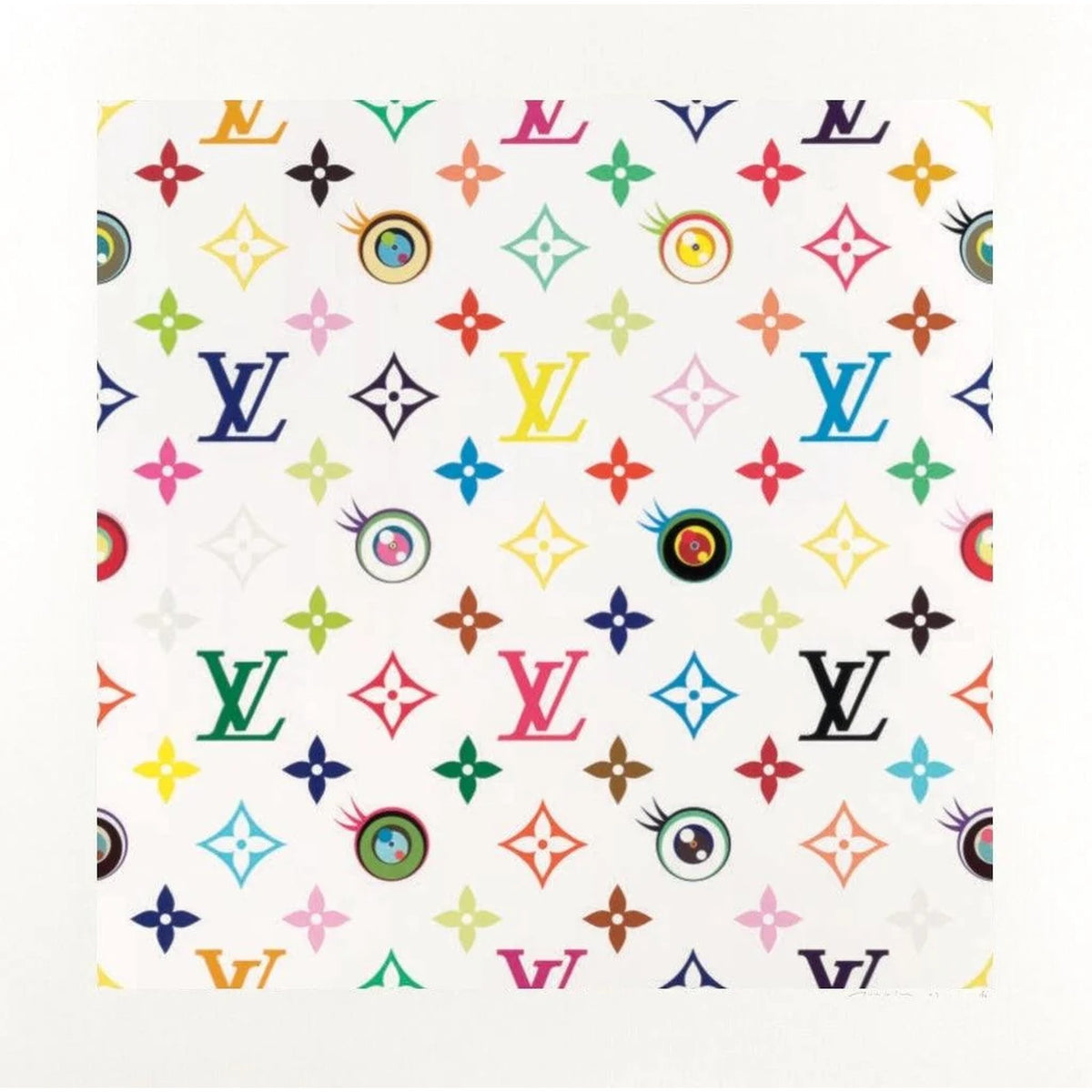 Takashi Murakami, Eye Love SUPERFLAT < White >, 2003, 2003