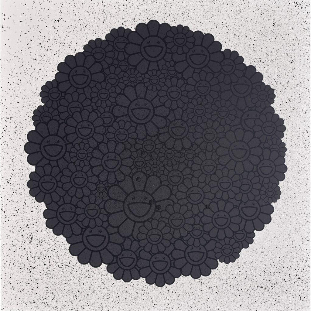 Takashi Murakami, Black Flowers Round (TM/KK For BLM), 2020, 2020